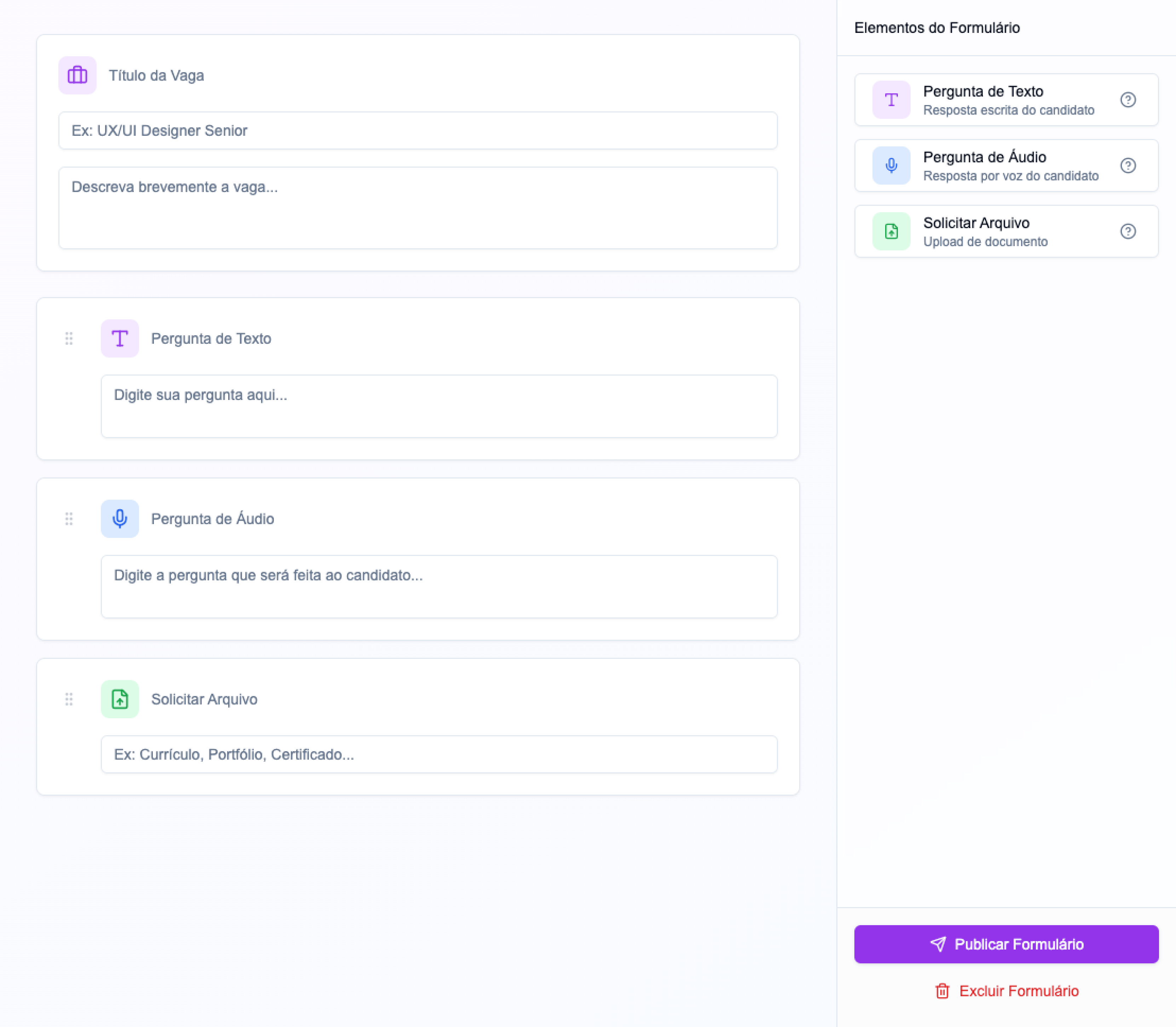 AudioForms Dashboard